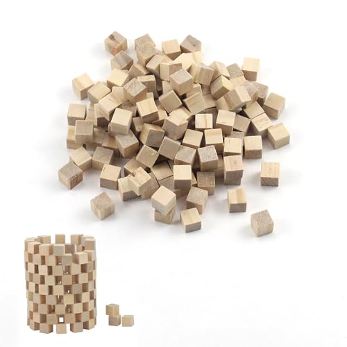 CYIOU 400 Stück Holzwürfel 10x10x10mm Holzwürfel Blanko Glatt Kleine Holzwürfel Blanko für DIY Malen Handwerk Dekoration Zahlen Bausteine Spielsteine Puzzle CYIOU 400 Stück Holzwürfel 10x10x10mm Holzwürfel Blanko Glatt Kleine Holzwürfel Blanko für DIY Malen Handwerk Dekoration Zahlen Bausteine Spielsteine Puzzle von CYIOU
