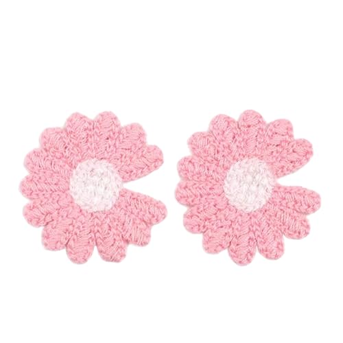 CYJAZNHH 30 Stück kleine Blumenblüten-Stickerei-Aufnäher – Applikationen for Aufbügeln for Kleidung, Jeans und Jacken – DIY Bastel-Reparatur-Aufnäher(Light Pink) von CYJAZNHH