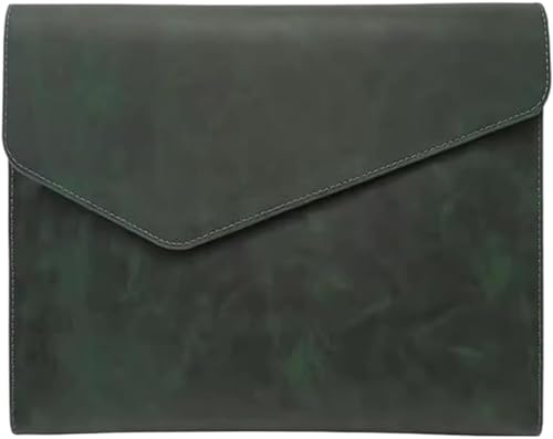 CYJAZNHH A4 PU-Dokumentenhalter, mehrfarbig, 33 x 23 x 2,5 cm(Green) von CYJAZNHH