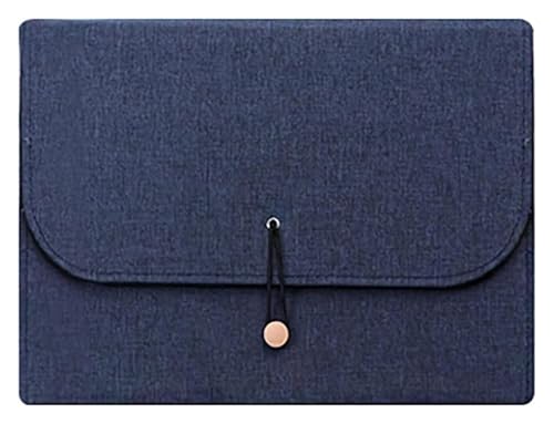 CYJAZNHH Dokumentenmappe aus PU-Leder, 13 Fächer, Organizer, mehrfarbig, 33 x 3 x 24,5 cm(Blu) von CYJAZNHH