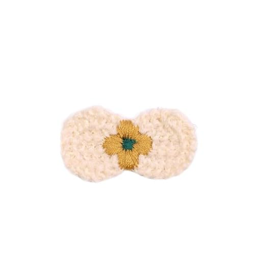 CYJAZNHH Handgemachte gehäkelte Blumenaufnäher – 5 cm große Applikationen for Aufbügeln for Kleidungsreparatur und Dekoration(Bow) von CYJAZNHH