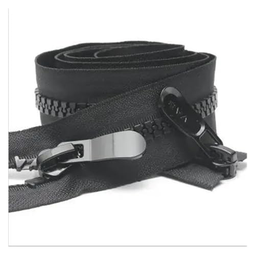 CYJAZNHH Zips Tailer Sewing Tools, 2 Stück Reißverschluss Schwarz Weiß Reißverschluss Doppelschieber Daunenjacke Mantel for DIY Nähen Kleidung Zelt Markise Reißverschlüsse(Black Double Slider,100cm) CYJAZNHH Zips Tailer Sewing Tools, 2 Stück Reißverschluss Schwarz Weiß Reißverschluss Doppelschieber Daunenjacke Mantel for DIY Nähen Kleidung Zelt Markise Reißverschlüsse(Black Double Slider,100cm) von CYJAZNHH