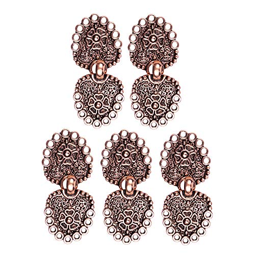 Chinesische Knotenknöpfe, Chinesische Knöpfe Metall 5 Paar for Handwerk Cheongsam Anzug Kleidung von CYJAZNHH