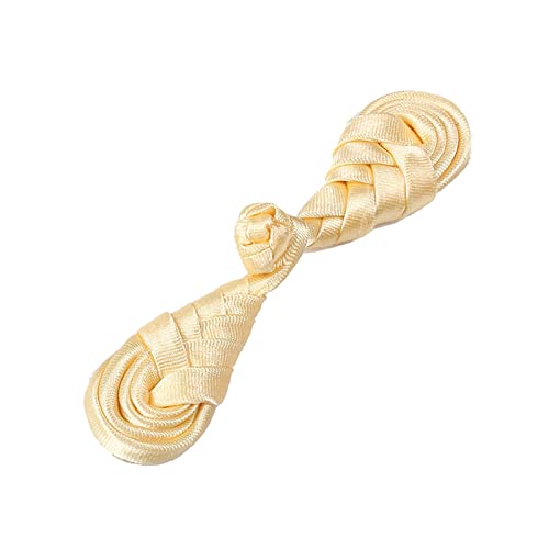 Chinesische Knotenknöpfe, Packung mit 10 Paar Knöpfen for Cheongsam, mehrfarbig(Light Yellow) von CYJAZNHH