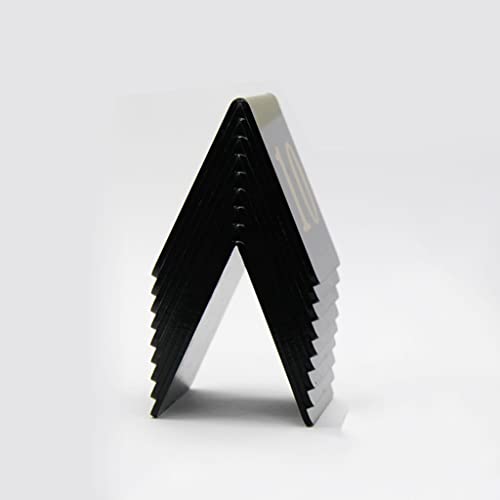 Tischnummern, Acryl Tischnummernschild Dreieckig 8cm X 8cm Doppelseitig Stapelbar 1 Set(01 to 50 (50)) von CYJAZNHH