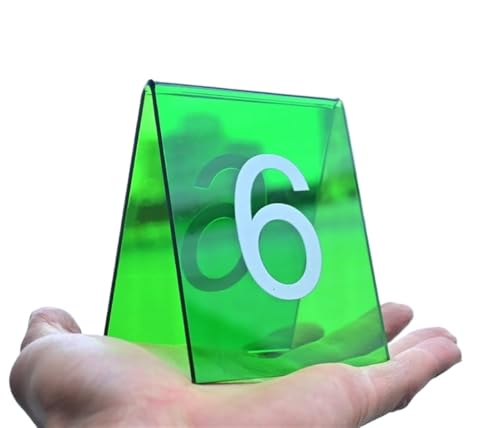 Tischnummern, Tischnummern Acryl 10er Packung Grün 3,1x2,4x3,5 Zoll(11-20) von CYJAZNHH