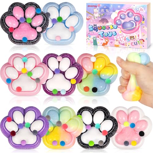 CYJJYZ 9 Stück Katzenpfoten Squishy, Squishy Pfote, Cat Claw Squishy Toy, Entspannungs Stressabbau, Katzenpfoten Quetschspielzeug, Kindergeburtstag Geschenke Party Mitgebsel für Kinder Erwachsene CYJJYZ 9 Stück Katzenpfoten Squishy, Squishy Pfote, Cat Claw Squishy Toy, Entspannungs Stressabbau, Katzenpfoten Quetschspielzeug, Kindergeburtstag Geschenke Party Mitgebsel für Kinder Erwachsene von CYJJYZ