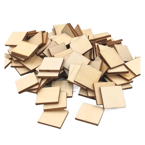 CYMMIYT Holzscheiben 50 Stück 2 cm große unbehandelte Holzquadrate, Leere Holzscheiben, quadratische Holzausschnittfliesen CYMMIYT Holzscheiben 50 Stück 2 cm große unbehandelte Holzquadrate, Leere Holzscheiben, quadratische Holzausschnittfliesen von CYMMIYT
