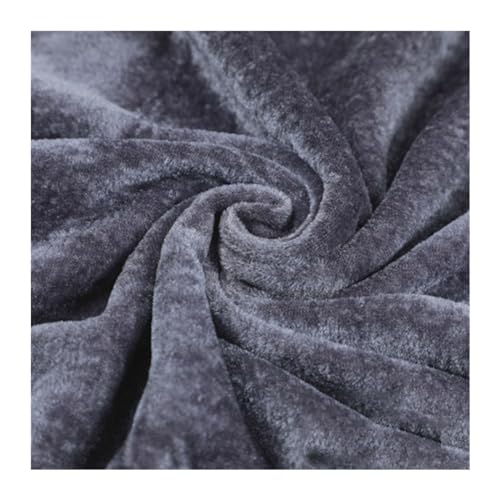 CYMMIYT Tischrock Dicker Samt-Bankett-Tischrock, Hochzeitshintergrund for Tischdecke, Tischdecke, Event, Party, Bühne, Tisch-Rock-Dekoration(Gray,H75xL300CM) von CYMMIYT
