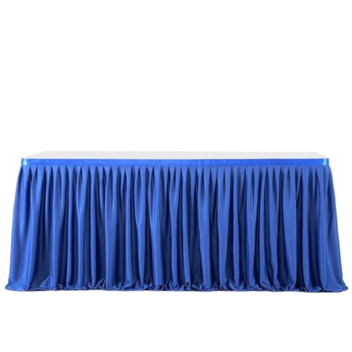 CYMMIYT Tischrock Party-Tischröcke, Tüll-Tischdecke, Hochzeit, Party, Tutu, Tüll-Tischrock, 1,8 m, for Babyparty, Hochzeit, Geburtstag, Dekorationen(Royal Blue,6FT 78X183cm) von CYMMIYT