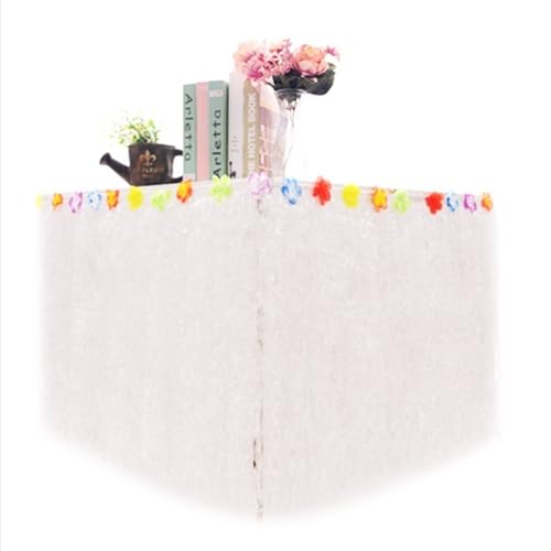 CYMMIYT Tischrock Tischrock for Tropische hawaiianische Partydekorationen, Partydekorationen, Zubehör, Tischdekoration for Geburtstag von Erwachsenen und Kindern(SET18,276X30CM) von CYMMIYT