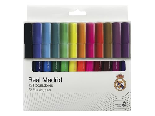 CYPBRANDS Real Madrid, Filzstifte, Farben, Zeichnen, kreative Aktivitäten, mehrfarbig, offizielles Produkt CYPBRANDS Real Madrid, Filzstifte, Farben, Zeichnen, kreative Aktivitäten, mehrfarbig, offizielles Produkt von CYPBRANDS