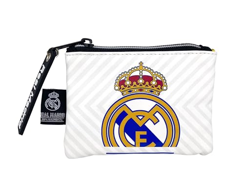 CYPBRANDS Unisex Kinder Real Monedero-Hala Madrid Geldbörse, weiß von CYPBRANDS