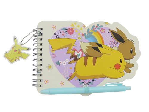 CyP Brands Pokémon, Notizbuch mit Kugelschreiber, Schreibwaren, Notizblock, Blumen-Kollektion, cremefarben, offizielles Produkt CyP Brands Pokémon, Notizbuch mit Kugelschreiber, Schreibwaren, Notizblock, Blumen-Kollektion, cremefarben, offizielles Produkt von CYPBRANDS