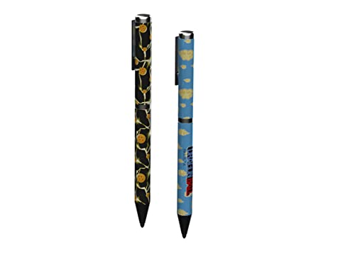 Dragon Ball - Set mit 2 Kugelschreibern für Kinder und Jugendliche, Schulmaterial, Geschenkpackung, Metallic, mehrfarbig, offizielles Produkt (CyP Brands), mehrfarbig, Estandar, Dragon Ball Set mit 2 von CYPBRANDS