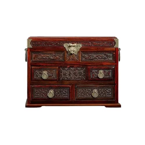 CYPOSLDN Schmuckschatulle, Organizer, Schmuckschatulle, Aufbewahrungsbox, Massivholz, Chinesische Retro-Schmuckschatulle, Schmuckschatulle, Schminktisch, Schmuck-Organizer CYPOSLDN Schmuckschatulle, Organizer, Schmuckschatulle, Aufbewahrungsbox, Massivholz, Chinesische Retro-Schmuckschatulle, Schmuckschatulle, Schminktisch, Schmuck-Organizer von CYPOSLDN