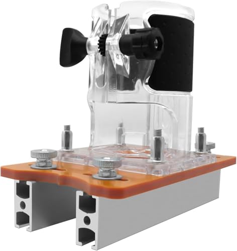CYSFETENA 2-in-1 Holzfräserbasis aus Aluminiumlegierung,Oberfräse Zubehör für 65-mm Trimmmaschine, Frässchablone für präzises Fräsen, Frässchablonen Für Oberfräse Schlitzhalterung CYSFETENA 2-in-1 Holzfräserbasis aus Aluminiumlegierung,Oberfräse Zubehör für 65-mm Trimmmaschine, Frässchablone für präzises Fräsen, Frässchablonen Für Oberfräse Schlitzhalterung von CYSFETENA
