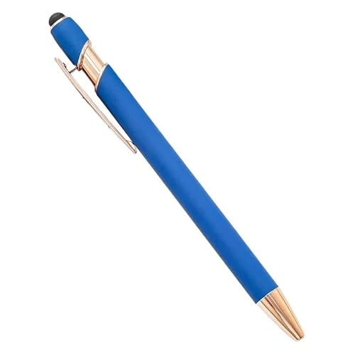 CYSUE 20–200 Kugelschreiber, Großhandel, Metall-Kugelschreiber, Touchscreen-Stift, Büro, Schule, Werbung, Stift, individuelles Logo, Text, Lasergravur (Königsblau (Rose), 20 Stück von CYSUE