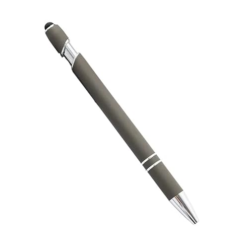 CYSUE 20–200 Stifte, Großhandel, Metall-Kugelschreiber, Touchscreen-Stift, Büro, Schule, Werbung, Stift, individuelles Logo, Text, Lasergravur (Grau (Silber), 20 Stück von CYSUE