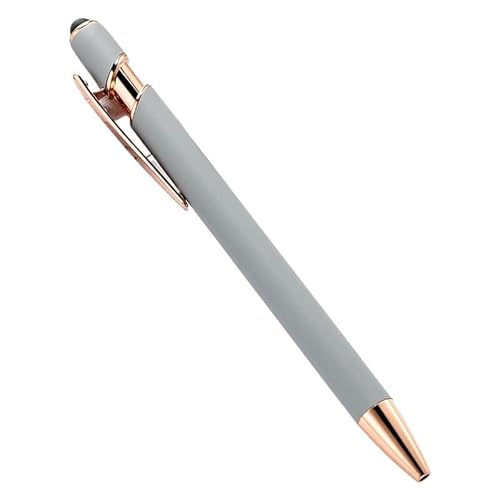 CYSUE 20–200 Stifte Großhandel Metall Kugelschreiber Touchscreen Stift Büro Schule Werbung Stift Custom Logo Text Lasergravur (Neu Grau (Rose), 20 Stück Stifte) von CYSUE