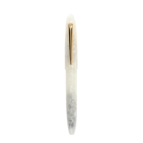 CYSUE Acrlic Füllfederhalter, Iridium, EF/F-Spitze, Kolben, Tinte, Schreibwaren, Geschäft, Schreiben, Geschenke, Stifte (02, F) von CYSUE