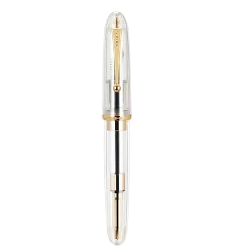 CYSUE Füllfederhalter, Acryl, transparent, 40 mm Spitze, Schreibwaren, Büro, Schulbedarf, hohe Kapazität, Tintenkonverter (ca. 0,7 mm) von CYSUE