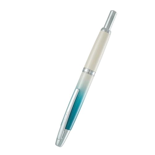 CYSUE Füllfederhalter, einziehbare EF/F-Feder, Metall, Silber/Gold, Clip, Tintenstifte für Studenten, Schreibwarenbedarf (11, F) von CYSUE