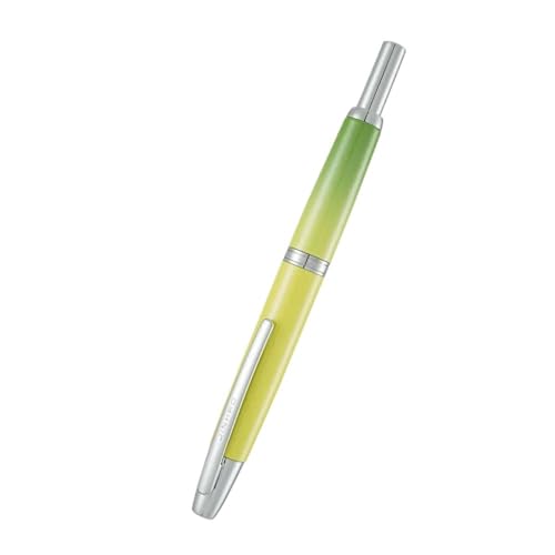 CYSUE Füllfederhalter, einziehbare EF/F-Feder, Metall, Silber/Gold, Clip, Tintenstifte für Studenten, Schreibwarenbedarf (16, EF) von CYSUE