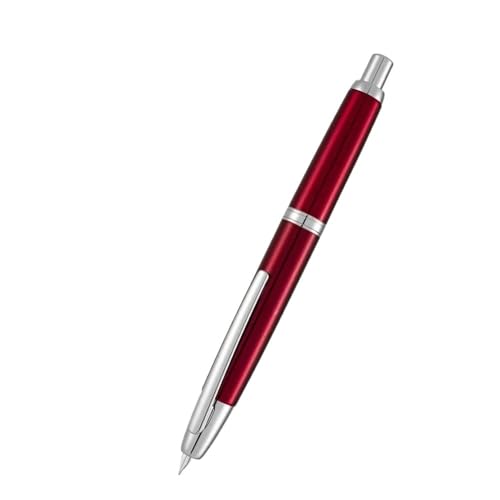 CYSUE Füllfederhalter, einziehbare EF/F-Feder, Metall, Silber/Gold, Clip, Tintenstifte für Studenten, Schreibwarenbedarf (18, F) von CYSUE