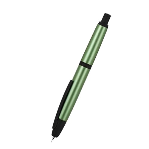 CYSUE Füllfederhalter, einziehbare EF/F-Feder, Metall, Silber/Gold, Clip, Tintenstifte für Studenten, Schreibwarenbedarf (19, F) von CYSUE