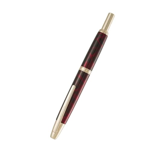 CYSUE Füllfederhalter, einziehbare EF/F-Feder, Metall, Silber/Gold, Clip-Tintenstifte für Studenten, Schreibwarenbedarf (07, EF) von CYSUE