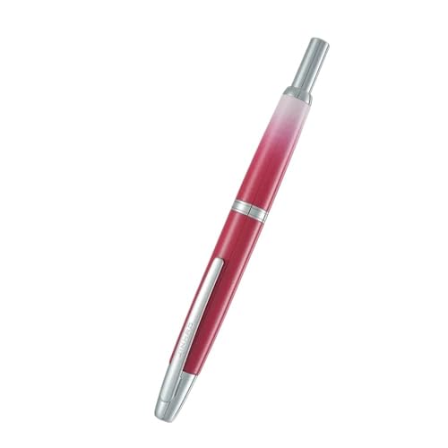 CYSUE Füllfederhalter, einziehbare EF/F-Feder, Metall, Silber/Gold, Clip-Tintenstifte für Studenten, Schreibwarenbedarf (10, F) von CYSUE