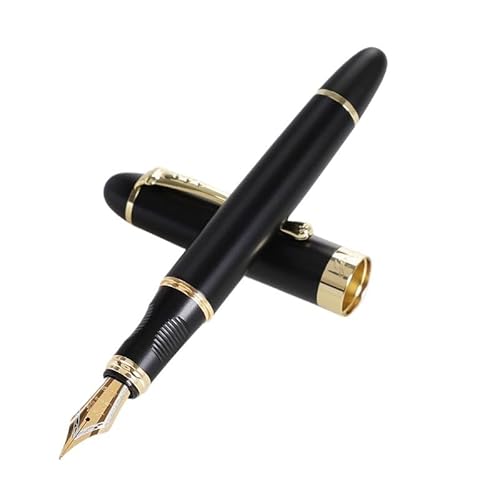CYSUE Füllfederhalter, feine Spitze, 0,7 mm, goldfarbener Clip, Metall-Tintenstifte für Studenten, Schule, Bürobedarf, Schreibwaren (06) von CYSUE