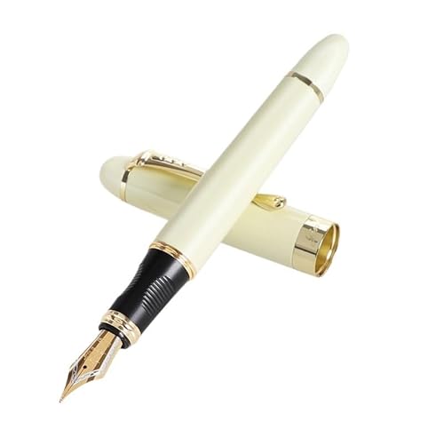 CYSUE Füllfederhalter, feine Spitze, 0,7 mm, goldfarbener Clip, Metall-Tintenstifte für Studenten, Schule, Bürobedarf, Schreibwaren (07) von CYSUE