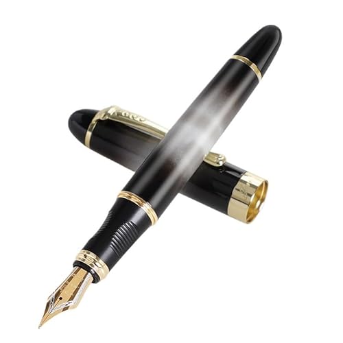 CYSUE Füllfederhalter, feine Spitze, 0,7 mm, goldfarbener Clip, Metall-Tintenstifte für Studenten, Schule, Bürobedarf, Schreibwaren (09) von CYSUE