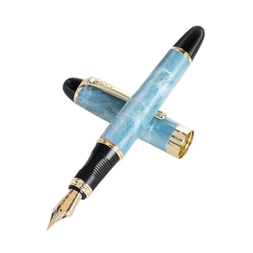 CYSUE Füllfederhalter, feine Spitze, 0,7 mm, goldfarbener Clip, Metall-Tintenstifte für Studenten, Schule, Bürobedarf, Schreibwaren (22) von CYSUE