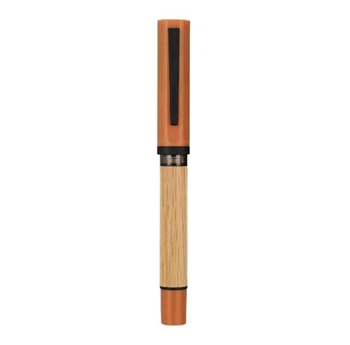 CYSUE Füllfederhalter aus Holz, luxuriös, F EF Feder, elegante Kalligraphie-Tintenstifte, Büro, Schulbedarf, Schreibwaren (Gelb, F) von CYSUE