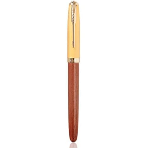 CYSUE Füllfederhalter im klassischen Stil, aus Stahl, Holz, Kunststoff, 0,38 mm, 0,7 mm Feder, für Schule, Büro, Studenten, Schreibwaren (01, 0,7 mm (Künstlerfeder) von CYSUE