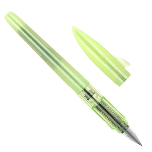 CYSUE Kunststoff-Füllfederhalter, 0,5 mm, F-Spitze, niedlich, Hai-Form, Kalligraphie-Tintenstifte, Schule, Schreibwaren, Bürobedarf, Studenten, Geschenke (zartes Grün) von CYSUE