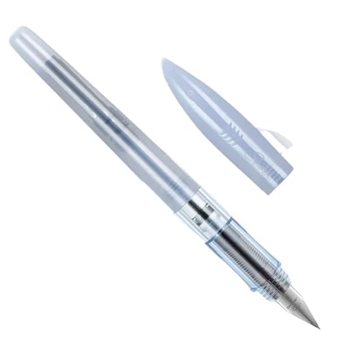 CYSUE Kunststoff-Füllfederhalter, 0,5 mm, F-Spitze, niedlich, Haifischform, Kalligraphie-Tintenstifte, Schule, Schreibwaren, Bürobedarf, Studenten, Geschenke (transparentes Graublau) von CYSUE