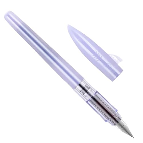 CYSUE Kunststoff-Füllfederhalter, 0,5 mm, F-Spitze, niedliche Haifischform, Kalligraphie-Tintenstifte, Schule, Schreibwaren, Bürobedarf, Studenten, Geschenke (T-Trao Purple) von CYSUE
