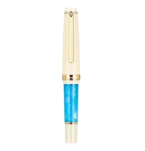 CYSUE Mini-Füllfederhalter, niedlich, kurz, tragbar, Acryl, Schreibwaren, Kalligraphie, Praxis, Schreibstift, Büro- und Schulbedarf (01, gebogen (1,0 mm)) von CYSUE