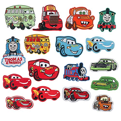 CYWQ 17 Stück Bus-Rennauto, Feuerwehrauto, zum Aufbügeln oder Aufbügeln für Kinder, DIY, Basteln, Jeans, Kleidung, Jacke, Rucksack, Schal, Mützen für Kinder und Erwachsene CYWQ 17 Stück Bus-Rennauto, Feuerwehrauto, zum Aufbügeln oder Aufbügeln für Kinder, DIY, Basteln, Jeans, Kleidung, Jacke, Rucksack, Schal, Mützen für Kinder und Erwachsene von CYWQ
