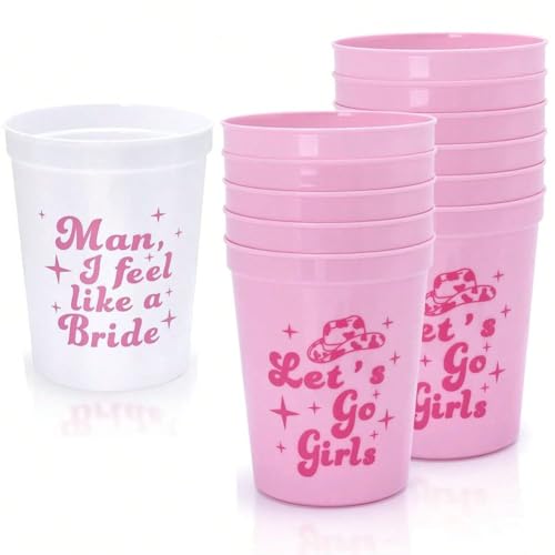 CYZJPRVN 12 Stück Braut und Team Braut Tassen, JGA Becher, Bride to Be Dekoration, jungfer Dekorationen, Bride to be deko, für Bridal Shower, Verlobungsfeier, Junggesellenabschied Party CYZJPRVN 12 Stück Braut und Team Braut Tassen, JGA Becher, Bride to Be Dekoration, jungfer Dekorationen, Bride to be deko, für Bridal Shower, Verlobungsfeier, Junggesellenabschied Party von CYZJPRVN