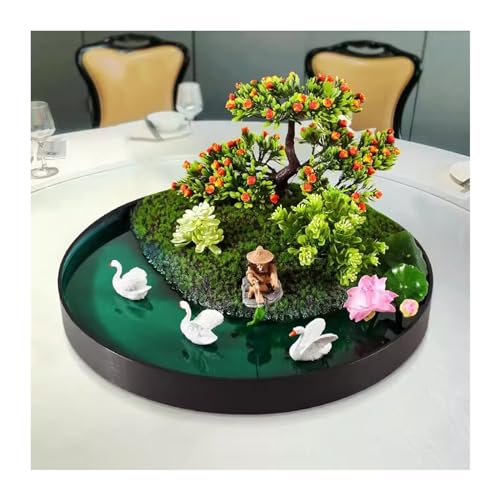 CYairong-22 Tischdekoration Hotel Grand Round Table Simulierte Landschaft Tischmitte Dekoration Landschaft Esstisch Blumen Kreisförmige Dekoration Runder Tisch mit künstlicher Landschaft CYairong-22 Tischdekoration Hotel Grand Round Table Simulierte Landschaft Tischmitte Dekoration Landschaft Esstisch Blumen Kreisförmige Dekoration Runder Tisch mit künstlicher Landschaft von CYairong-22