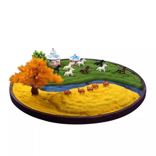 Tischdekoration Große runde Tisch-Plattenspieler-Dekoration, Restaurant-Desktop-Dekoration, Grünland-Kuh- und Schaf-Dekoration, Hotel-Simulationslandschaft Runder Tisch mit künstlicher Landschaft(60cm Tischdekoration Große runde Tisch-Plattenspieler-Dekoration, Restaurant-Desktop-Dekoration, Grünland-Kuh- und Schaf-Dekoration, Hotel-Simulationslandschaft Runder Tisch mit künstlicher Landschaft(60cm von CYairong-22