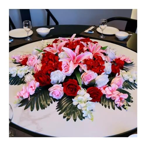 Tischdekoration Hotel Dining Table Large Round Table Flower Decoration Circular Turntable Simulated Silk Artificial Flower Decoration Middle Dining Table Runder Tisch mit künstlicher Landschaft(50cm) Tischdekoration Hotel Dining Table Large Round Table Flower Decoration Circular Turntable Simulated Silk Artificial Flower Decoration Middle Dining Table Runder Tisch mit künstlicher Landschaft(50cm) von CYairong-22