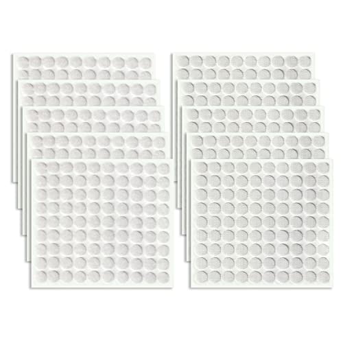 CZ Store Selbstklebende Klettpads | 900 Stk. | ✮✮LEBENSLANGE GARANTIE✮✮ - Doppelseitige Klettverschlüsse, langlebige Nylon- & Polyester-Klettpunkte - Montagezubehör, Bastelbedarf von CZ Store