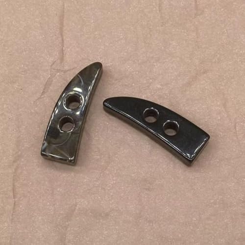 CZHJM 10/20/50PCS 40MM Schwarz/Kaffee Harz Zahnknöpfe Horn Knebelknöpfe Für Windjacke Mantel Nähen Knopf Harz Oliva Knöpfe von CZHJM