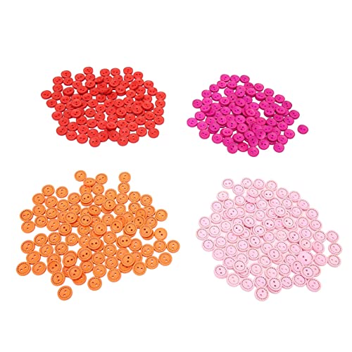 CaCaCook 400pcs 0,6 Zoll 2 Löcher Holzknöpfe, Leichte Glättungsknöpfe für DIY -Dekoration, Runde Knöpfe, Verschiedene Farben, Premiumholzmaterial, Zum Nähen CaCaCook 400pcs 0,6 Zoll 2 Löcher Holzknöpfe, Leichte Glättungsknöpfe für DIY -Dekoration, Runde Knöpfe, Verschiedene Farben, Premiumholzmaterial, Zum Nähen von CaCaCook